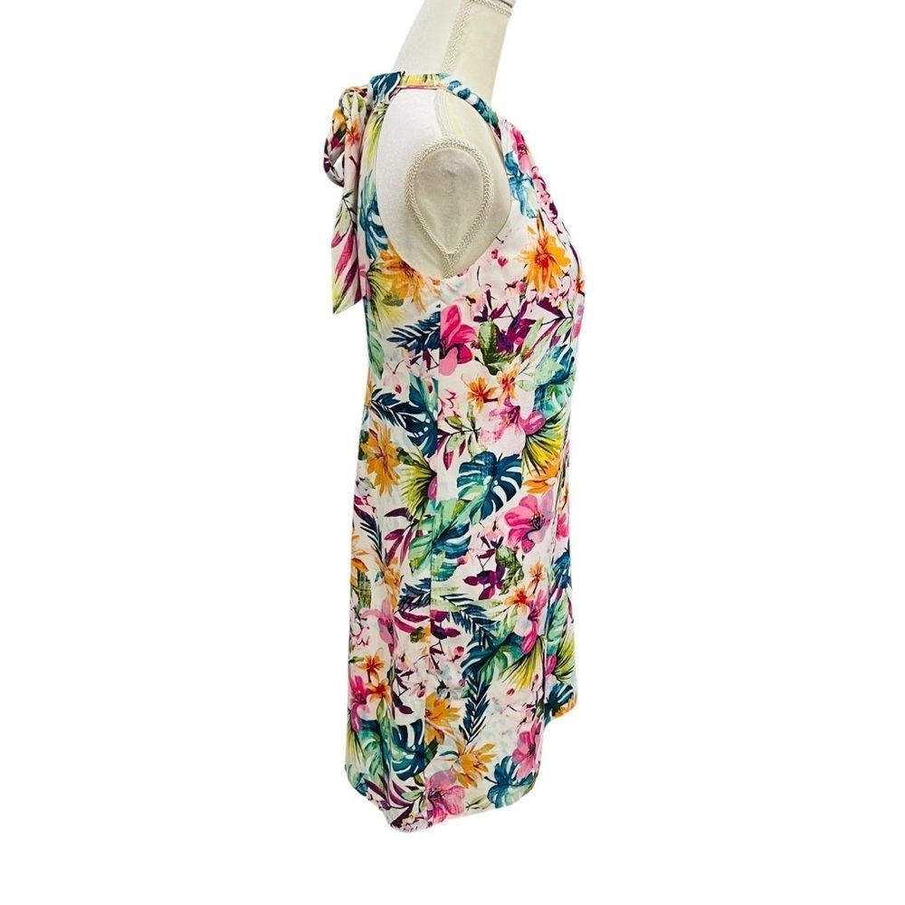 Tommy Bahama Garden of Hope & Courage Silk Shift Dress Tropical Print NWT $238 - Picture 11 of 14